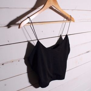 Black Volcom Crop Top NWOT